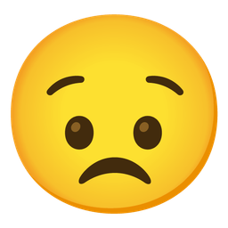 Anguished face and Disappointed face