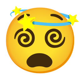 Anguished face and Dizzy