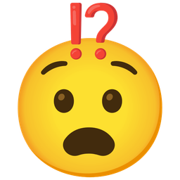 Anguished face and Exclamation question mark