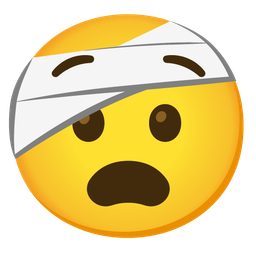 Anguished face and Face with head-bandage