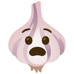 Anguished face and Garlic