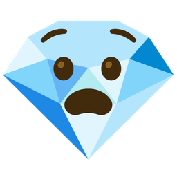 Anguished face and Gem stone