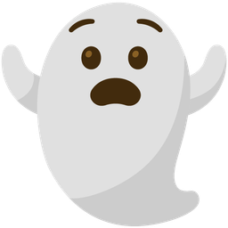 Anguished face and Ghost