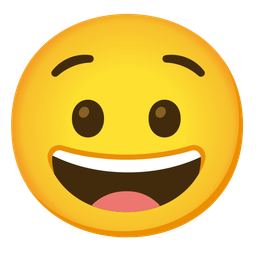 Anguished face and Grinning face