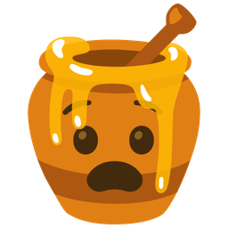 Anguished face and Honey pot