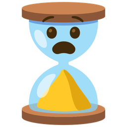 Anguished face and Hourglass done