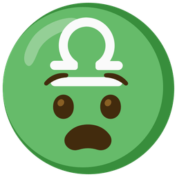 Anguished face and Libra