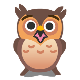 Anguished face and Owl