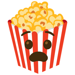 Anguished face and Popcorn