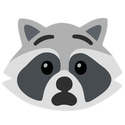 Anguished face and Raccoon