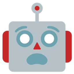 Anguished face and Robot