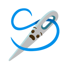 anguished face and sewing needle