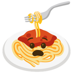 Anguished face and Spaghetti