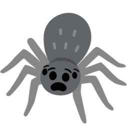 Anguished face and Spider