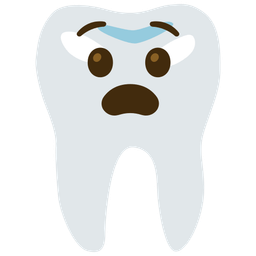 Anguished face and Tooth