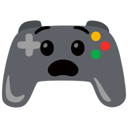 Anguished face and Video game