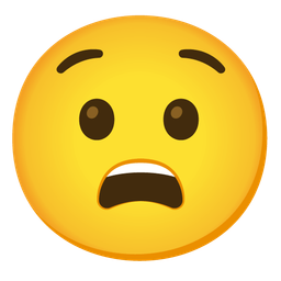 Anguished face and Weary face