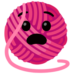 Anguished face and Yarn