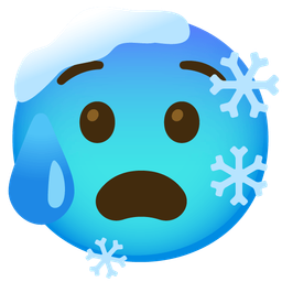 Anxious face with sweat and Cold face