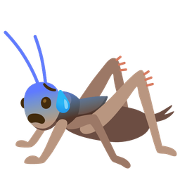 Anxious face with sweat and Cricket