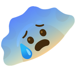 Anxious face with sweat and Dumpling