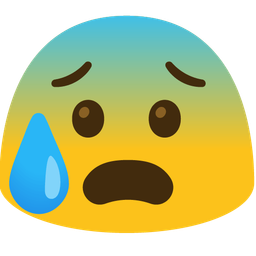 Anxious face with sweat and Magic wand