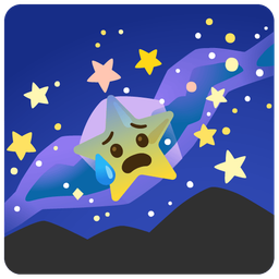 Anxious face with sweat and Telescope