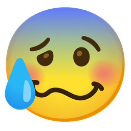 Anxious face with sweat and Woozy face