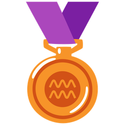 Aquarius and 3rd place medal