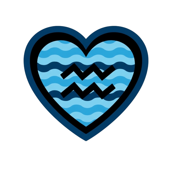 Aquarius and Black heart