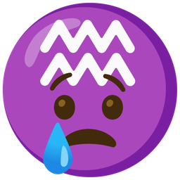 Aquarius and crying face