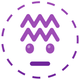 Aquarius and dotted line face