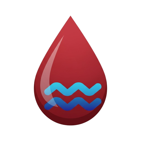 Aquarius and Drop of blood