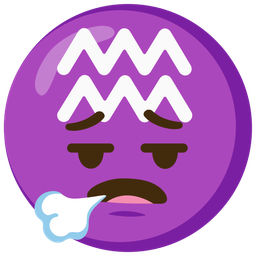 Aquarius and face exhaling