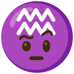 Aquarius and face with raised eyebrow