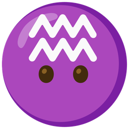 Aquarius and face without mouth