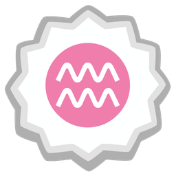 Aquarius and fish cake with swirl