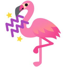 Aquarius and flamingo