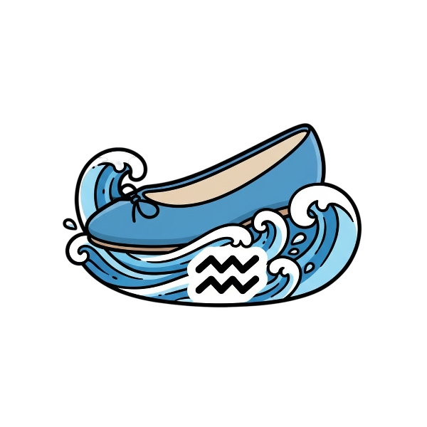 Aquarius and Flat shoe