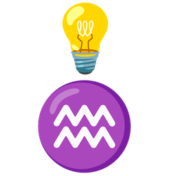 Aquarius and light bulb