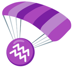 Aquarius and parachute