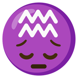 Aquarius and pensive face