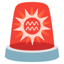 Aquarius and police car light