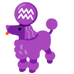 Aquarius and poodle