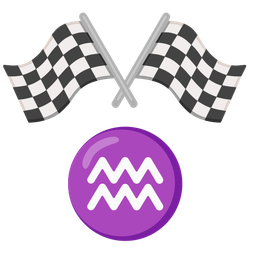 Aquarius and racing car