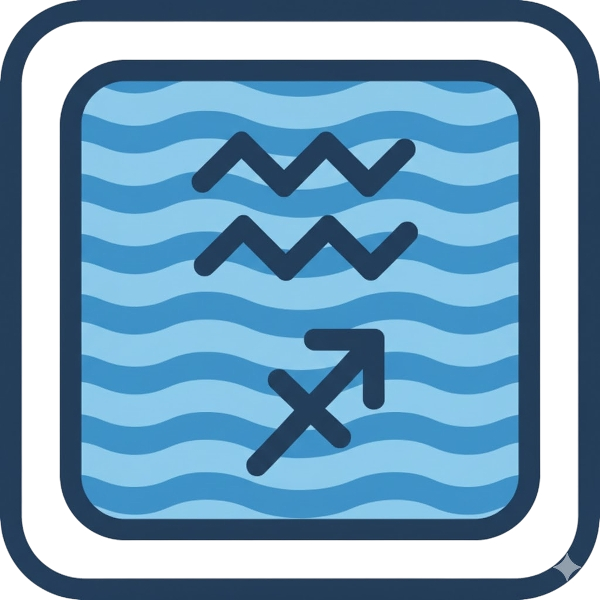 Aquarius and Sagittarius