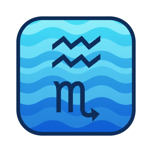 Aquarius and Scorpio