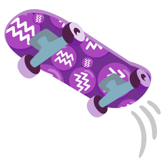 Aquarius and Skateboard