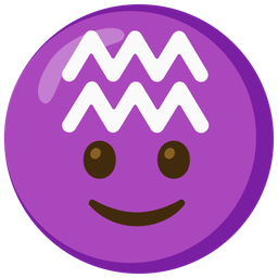 Aquarius and Slightly smiling face