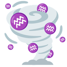 Aquarius and tornado